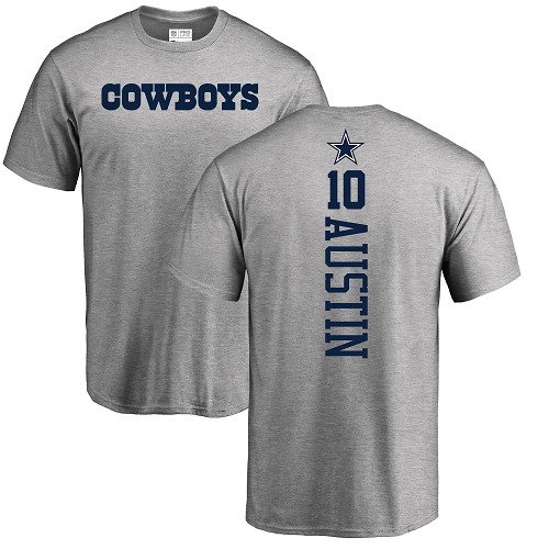 Men Dallas Cowboys Ash Tavon Austin Backer #10 Nike NFL T Shirt